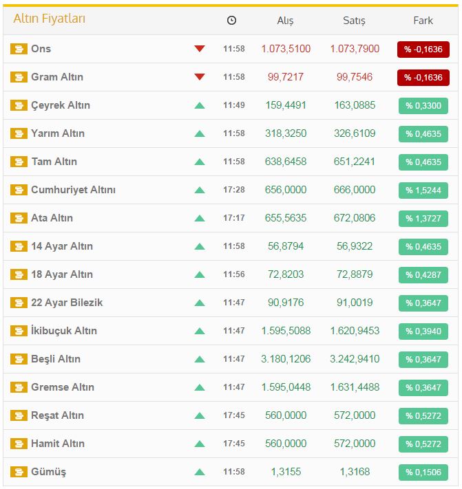 Gram altın 100 lirayı aştı!